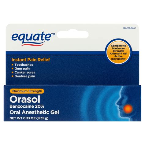 orozol|Equate Maximum Strength Benzocaine Orasol Oral。